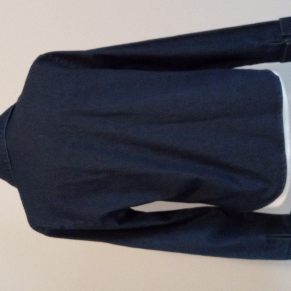 Denim Top with Silver Hook Buttons - Large / Stretch - Picture 7 of 9